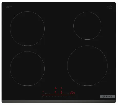 Индукционная варочная панель Bosch PIE631HB1E Serie 6, черная