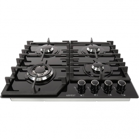 Газовая варочная панель Gefest ПВГ 2232-01 Р черная - фото 2