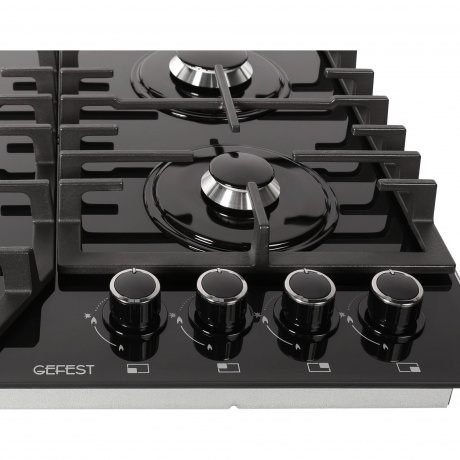 Газовая варочная панель Gefest ПВГ 2232-01 Р черная - фото 5