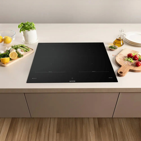 Индукционная варочная поверхность Gorenje GI6443BSCWF черный - фото 7