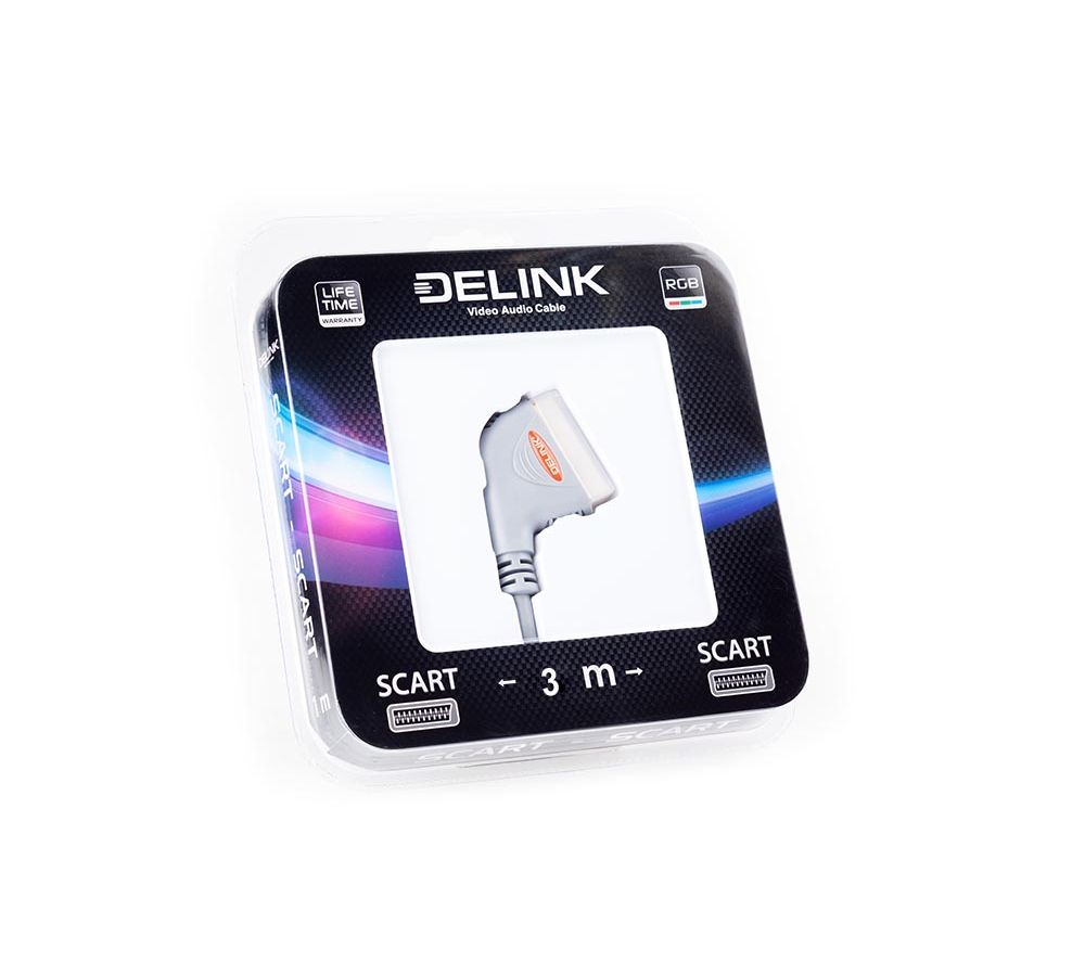 

Шнур Delink SCART-SCART 3,0м Grey