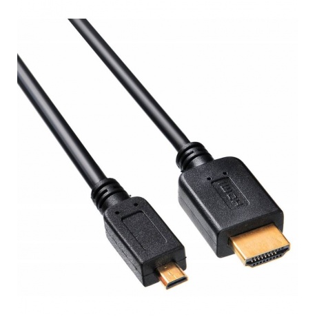 Кабель аудио-видео Buro HDMI (m)-Micro HDMI (m) 3м черный - фото 3