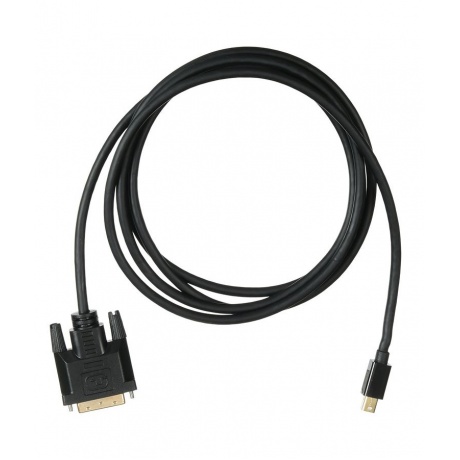 Кабель аудио-видео Buro 11v miniDisplayport (m)-DVI-D (Dual Link) (m) 2м контакты позолото черный (BHP MDPP-DVI-2) - фото 3