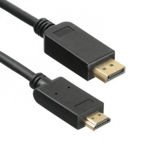 

Кабель аудио-видео Buro v 12 DisplayPort (m)-HDMI (m) 5м контакты позолото черный (BHP DPP_HDMI-5)