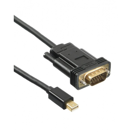Кабель аудио-видео Buro 11v miniDisplayport (m)-VGA (m) 2м контакты позолото черный (BHP MDPP-VGA-2) - фото 3