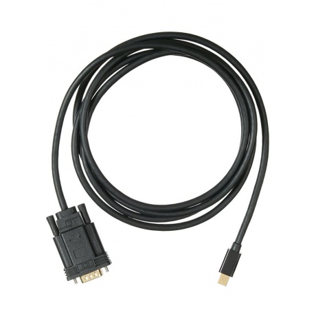 Кабель аудио-видео Buro 11v miniDisplayport (m)-VGA (m) 2м контакты позолото черный (BHP MDPP-VGA-2) - фото 4