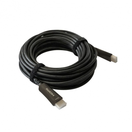 Кабель аудио-видео Digma HDMI 20 AOC HDMI (m)-HDMI (m) 30м контакты позолото черный (BHP AOC 20-30) - фото 1
