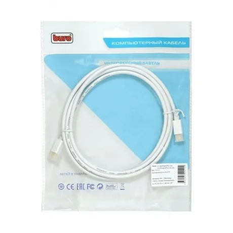 Кабель аудио-видео Buro 12v miniDisplayport (m)-miniDisplayport ...