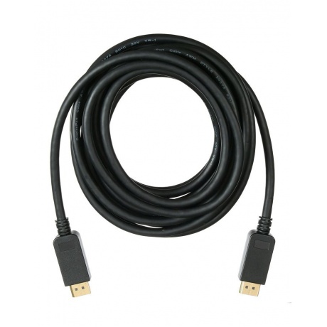 Кабель аудио-видео Buro v 12 DisplayPort (m)-DisplayPort (m) 5м контакты позолото черный (BHP DPP_12-5) - фото 2