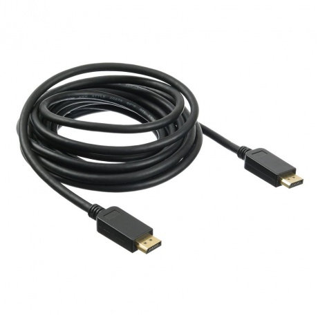Кабель аудио-видео Buro v 12 DisplayPort (m)-DisplayPort (m) 5м контакты позолото черный (BHP DPP_12-5) - фото 3