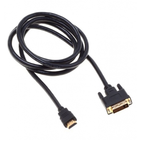 Кабель аудио-видео Buro HDMI (m)-DVI-D (Dual Link) (m) 1,8м контакты позолото черный (BHP RET HDMI_DVI18) - фото 6