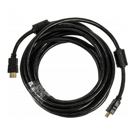 Кабель аудио-видео Ningbo HDMI-5M-MG HDMI (m)-HDMI (m) 5м ферриткольца контакты позолото черный - фото 1