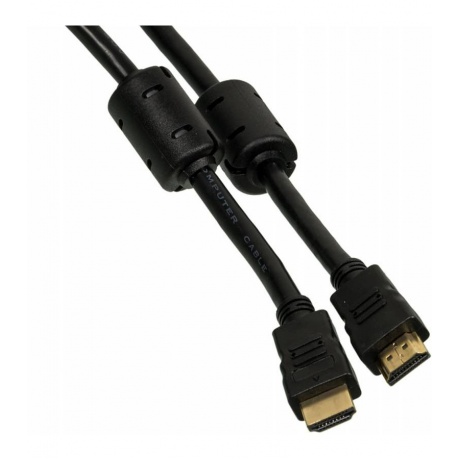 Кабель аудио-видео Ningbo HDMI-5M-MG HDMI (m)-HDMI (m) 5м ферриткольца контакты позолото черный - фото 2