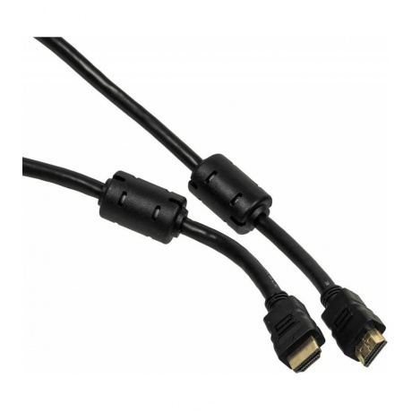 Кабель соединительный аудио-видео Ningbo HDMI-5M-MG HDMI (m)-HDMI (m) 5м ферриткольца контакты позолото черный (HDMI-5M-MG(VER14)BL) - фото 2