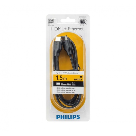 Кабель Philips Premium HDMI Cable w/ Ethernet 1.5m SWV2432W/10 - фото 2