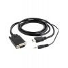 Кабель Gembird Cablexpert HDMI-VGA 19M/15M + 3.5Jack 1.8m Black ...