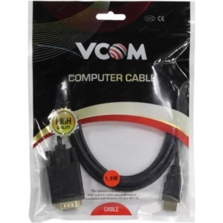 Кабель VCOM HDMI M to VGA M 1.8m (CG596-1.8M) - фото 4