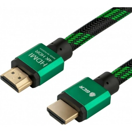 Кабель Greenconnect Bicolor HDMI v2.0 2m Green GCR-51486
