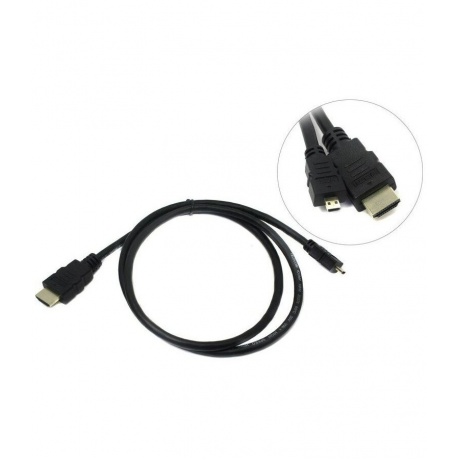 Кабель Telecom HDMI - MicroHDMI-19M ver 2.0+3D/Ethernet,1m (TCG206-1M) - фото 5