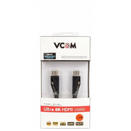 Кабель VCOM HDMI 19M/M,ver. 2.1, 8K@60 Hz 1.5m (CG860-1.5M) - фото 9