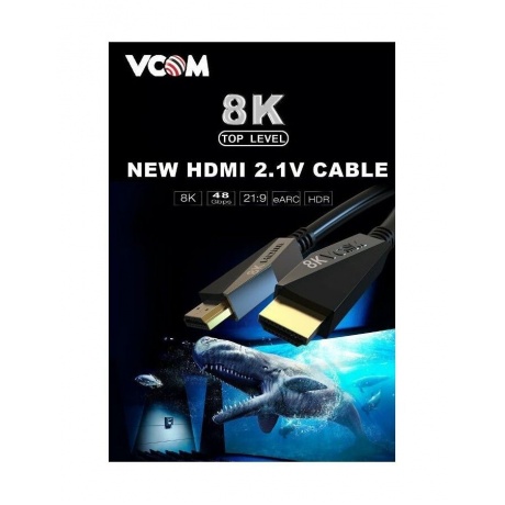 Кабель VCOM HDMI 19M/M,ver. 2.1, 8K@60 Hz 1.5m (CG860-1.5M) - фото 10