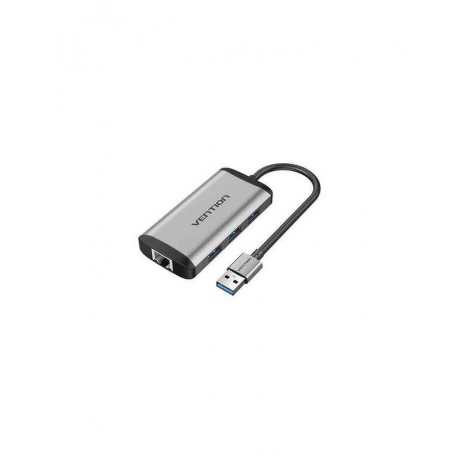 Кабель Vention USB 3.0 to USB3.0*3/Gigabit Ethernet Docking Station (CKBHB) - фото 1