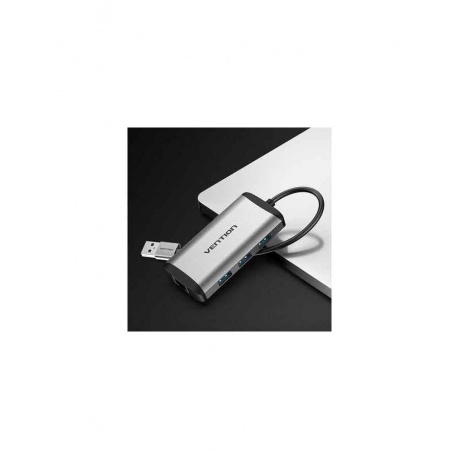 Кабель Vention USB 3.0 to USB3.0*3/Gigabit Ethernet Docking Station (CKBHB) - фото 7