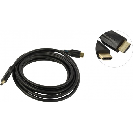 Кабель Vention HDMI 2.1 Cable 3M Black Metal Type (AANBI) - фото 1