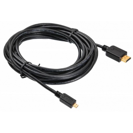 Кабель аудио-видео Buro HDMI 1.4 HDMI (m)/Micro HDMI (m) 5м. черный (MICROHDMI-5M) - фото 2