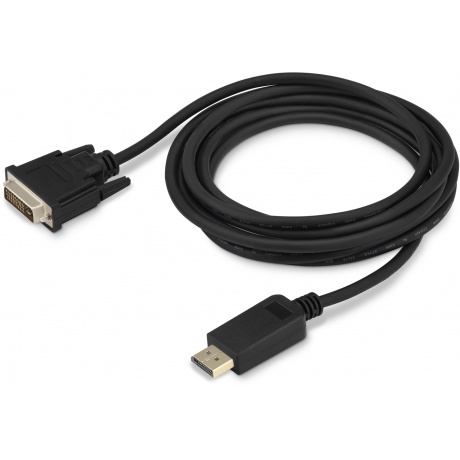 Кабель аудио-видео Buro 1.1v DisplayPort (m)/DVI-D (Dual Link) (m) 3м. Позолоченные контакты черный (BHP DPP_DVI-3) - фото 1