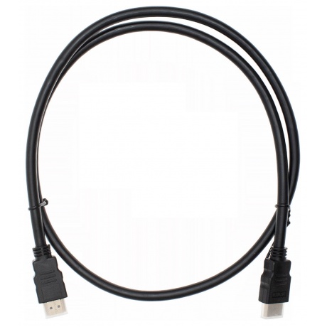 Кабель аудио-видео Cactus CS-HDMI.1.4-1 HDMI (m)/HDMI (m) 1м. Позолоченные контакты черный - фото 1