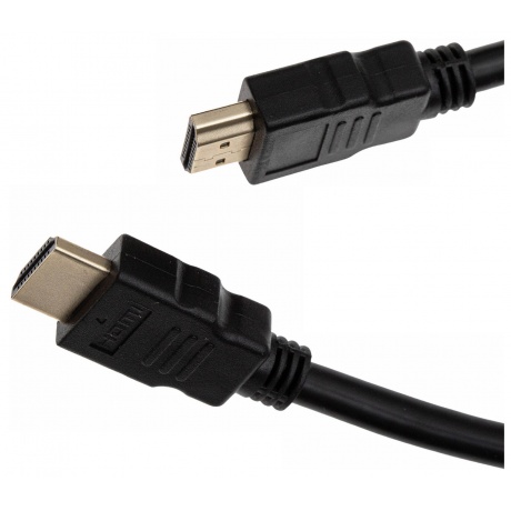 Кабель аудио-видео Cactus CS-HDMI.1.4-1 HDMI (m)/HDMI (m) 1м. Позолоченные контакты черный - фото 2
