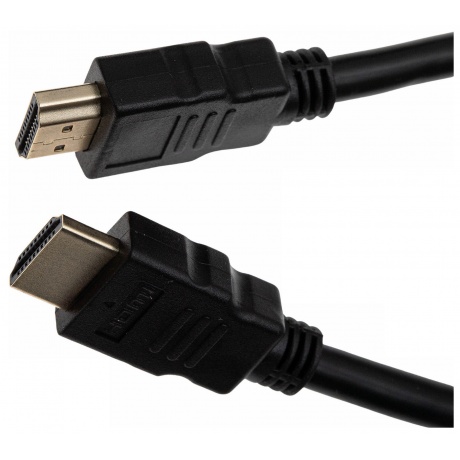 Кабель аудио-видео Cactus CS-HDMI.1.4-1.8 HDMI (m)/HDMI (m) 1.8м. Позолоченные контакты черный - фото 2