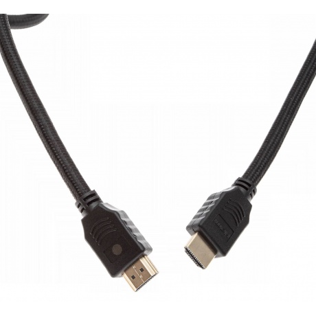 Кабель аудио-видео Cactus CS-HDMI.2-1 HDMI (m)/HDMI (m) 1м. Позолоченные контакты черный - фото 4