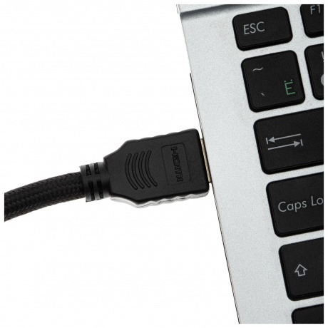 Кабель аудио-видео Cactus CS-HDMI.2-1 HDMI (m)/HDMI (m) 1м. Позолоченные контакты черный - фото 6