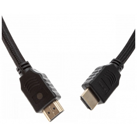 Кабель аудио-видео Cactus CS-HDMI.2-3 HDMI (m)/HDMI (m) 3м. Позолоченные контакты черный - фото 5