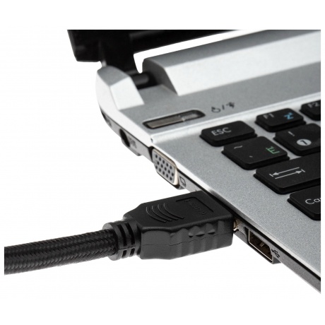 Кабель аудио-видео Cactus CS-HDMI.2-3 HDMI (m)/HDMI (m) 3м. Позолоченные контакты черный - фото 6