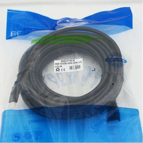 Кабель аудио-видео HDMI (m)/HDMI (m) 20м. черный - фото 2