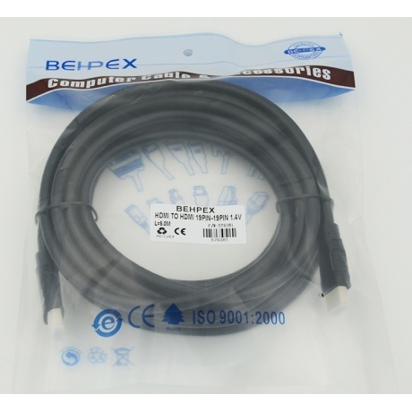 Кабель аудио-видео HDMI (m)/HDMI (m) 5м. черный - фото 2