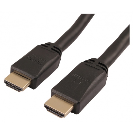 Кабель аудио-видео LAZSO WH-111 HDMI (m)/HDMI (m) 15м. Позолоченные контакты черный (WH-111(15M)) - фото 2