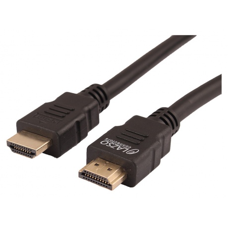 Кабель аудио-видео LAZSO WH-111 HDMI (m)/HDMI (m) 1м. Позолоченные контакты черный (WH-111(1M)) - фото 2