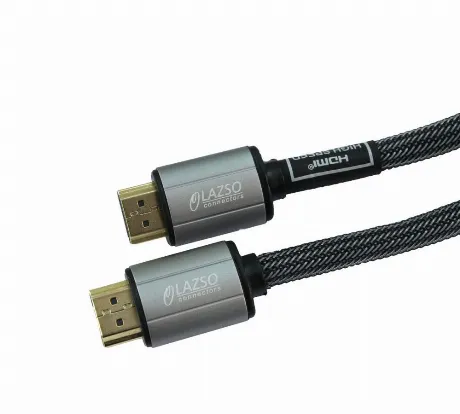 Кабель аудио-видео LAZSO WH-111-B HDMI (m)/HDMI (m) 0.5м. Позоло...