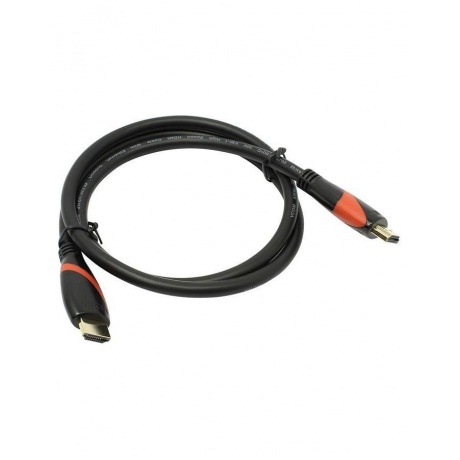 Кабель VCOM HDMI 19M/M ver. 2.0 black red, 0.5m (CG525-R-0.5) - фото 1