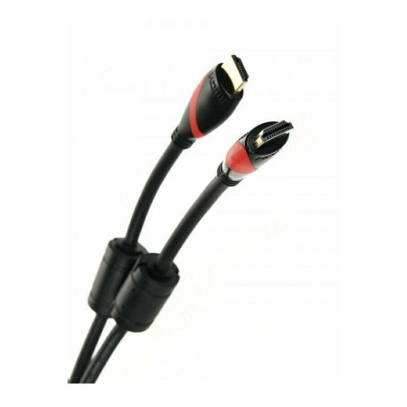 Кабель VCOM HDMI 19M/M ver. 2.0 black red, 0.5m (CG525-R-0.5) - фото 3