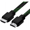 Кабель 4PH 1.0m HDMI 2.0, BICOLOR черно-зеленый нейлон (4PH-R900...