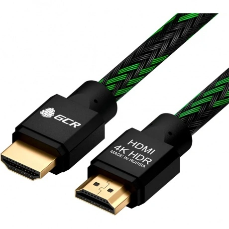 Кабель 4PH 1.5m HDMI 2.0, BICOLOR черно-зеленый нейлон (4PH-R900...