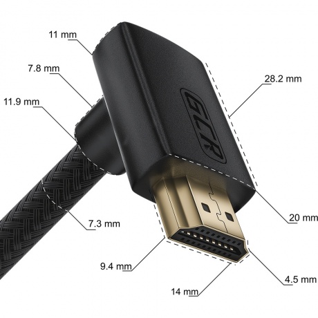 Кабель GreenConnect 2.0m HDMI 2.0 (GCR-53275) - фото 3
