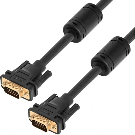 Кабель Greenconnect SVGA 5.0м чёрный (GCR-VM2VM2-5.0m)