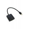 Кабель Vention mini DisplayPort 20M - HDMI F Чёрный (HBCBB)