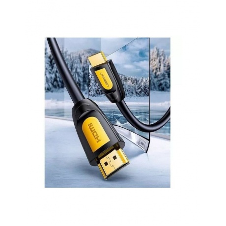 Кабель UGREEN HDMI 4K, цвет желтый/черный, 1 м (10115) - фото 15